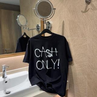 Áo thun MMESTLINE "CASH ONLY" form Boxy chất liệu Premium Cotton in lụa Trame
