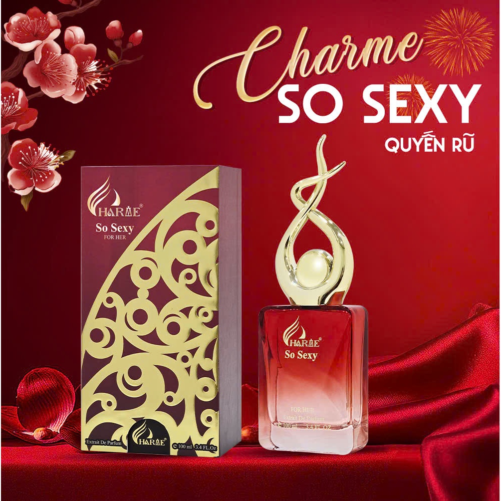 Ảnh Nước Hoa Nữ CHARME SO SEXY 100ml Lưu Hương Lâu Phong Cách Quyến Rũ, Sang Trọng, Hiện Đại Chính Hãng 4