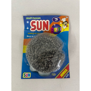 4 Miếng Cọ Nồi Inox SUN BRITE Jumbo Size Chà Xoong Nồi Tiện Dụng
