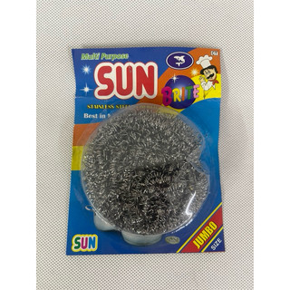 4 Miếng Cọ Nồi Inox SUN BRITE Jumbo Size Chà Xoong Nồi Tiện Dụng