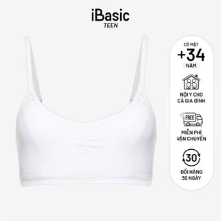 Áo ngực học sinh iBasic nhún thân trước cotton USA kháng khuẩn BRAT001