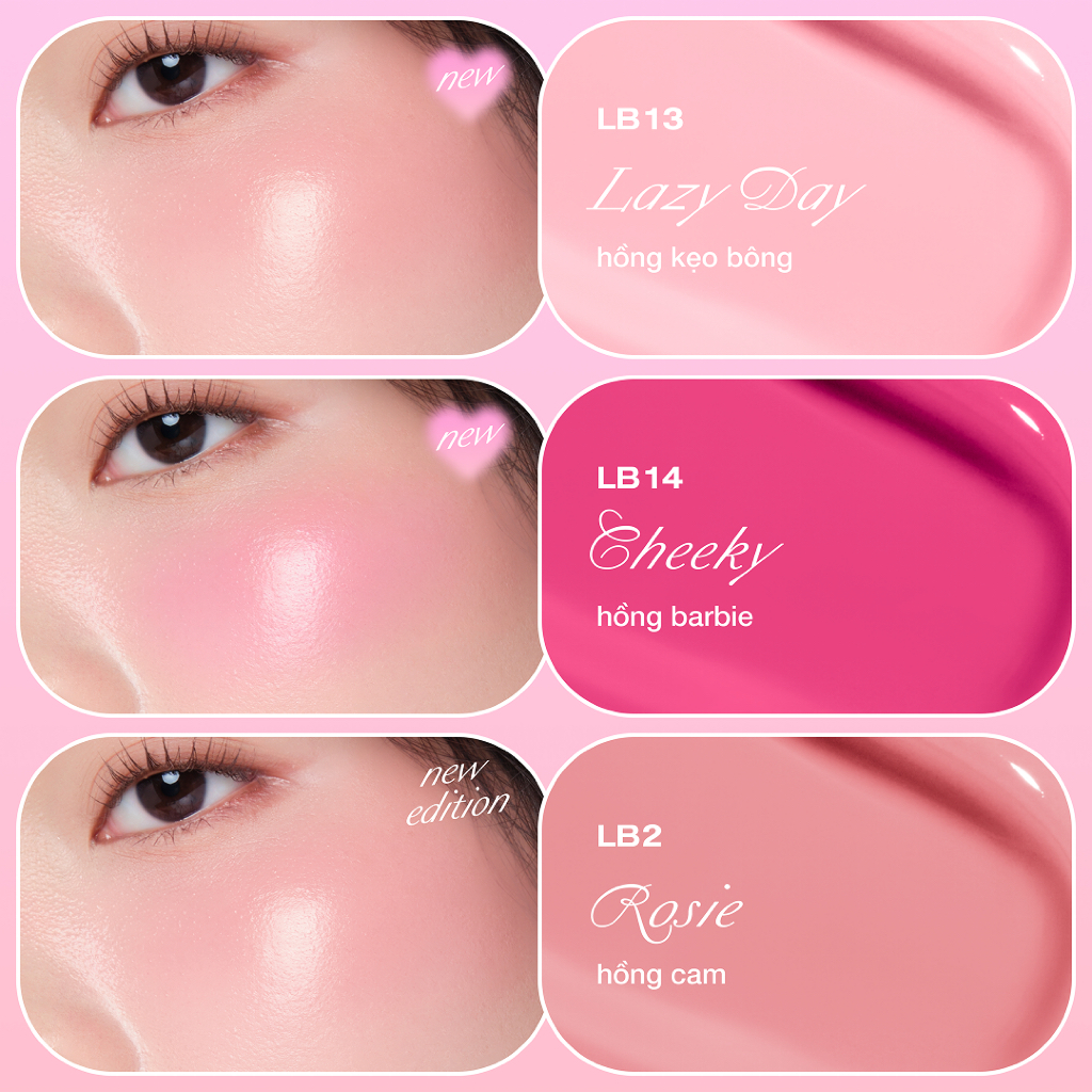 Ảnh [LIVESTREAM] Má Hồng Kem OFÉLIA Lolli Liquid Blush (4.6g) 2