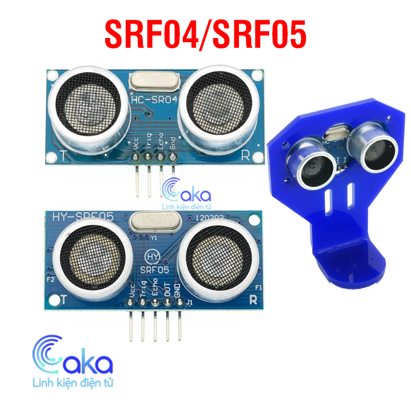 Module Cảm biến siêu âm SRF04 / SRF05 HC SR04 Khung đỡ cảm biến siêu âm ...