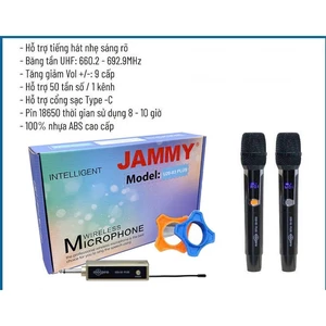 Micro đa năng Jammy , sử dụng được cho tất cả các dòng loa, ampli, main, vang, mixer, bảo hành chính Hãng 6 tháng