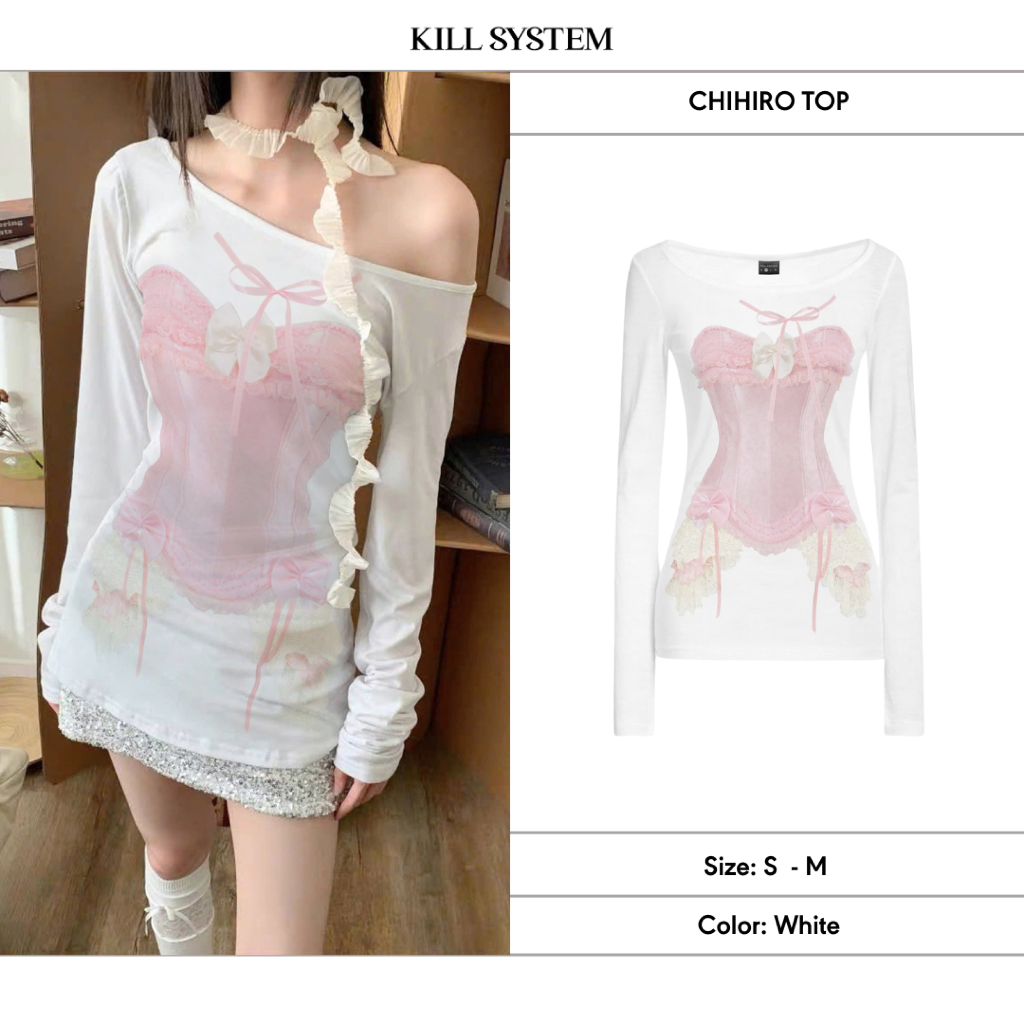 Áo thun tay dài xuyên thấu Chihiro - Killsystem | Shopee Việt Nam