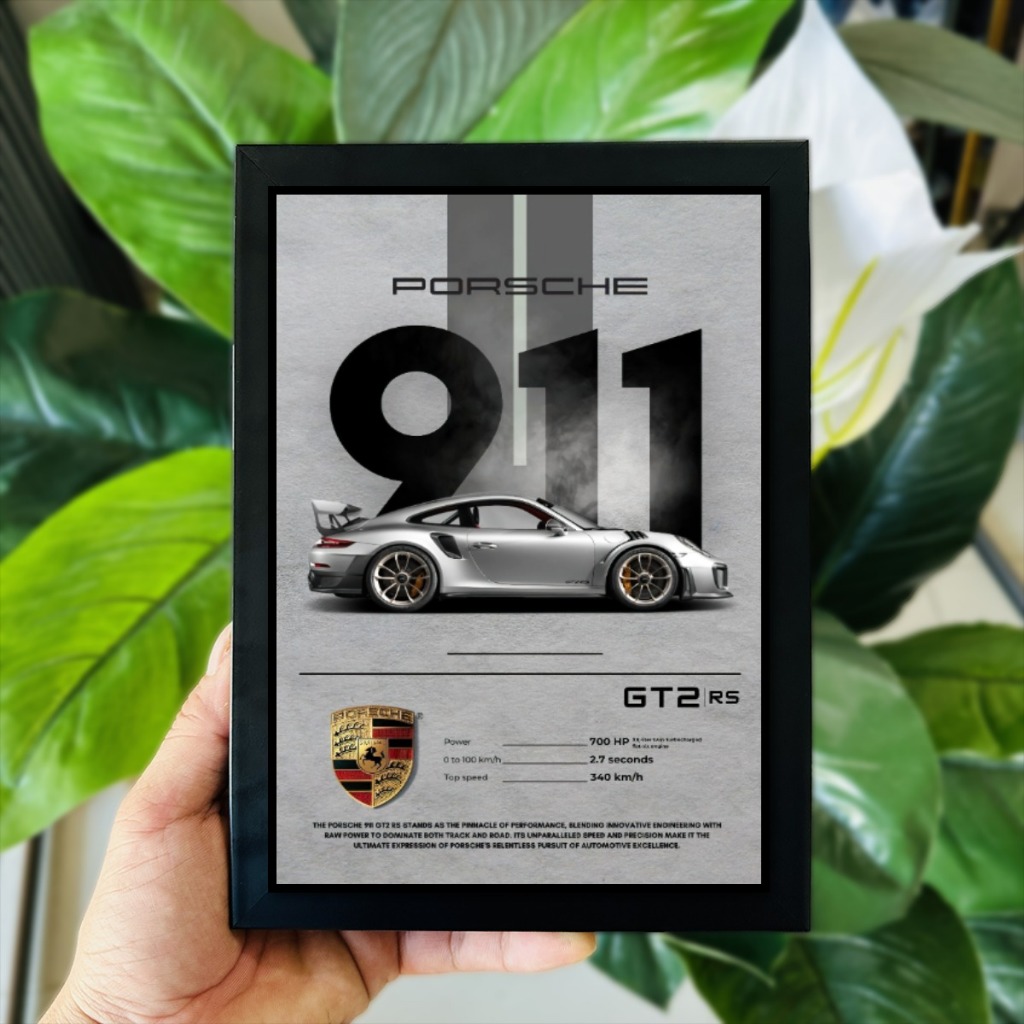 Tranh Ảnh Poster Để Bàn Siêu Xe (Có thể treo tường)