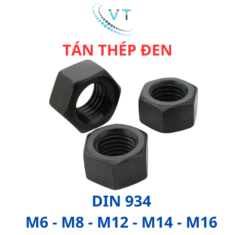 Con tán thép đen M6-M8-M10-M12-M14-M16