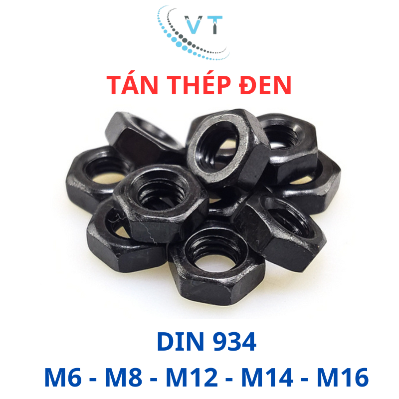 Con tán thép đen M6-M8-M10-M12-M14-M16