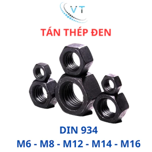 Tán Thép Đen, Đai Ốc, Ê Cu M6 M8 M10 M12 M14 M16 - Cấp Bền Cao Chịu Lực Khủng - Hàng Chuẩn Ren Mịn