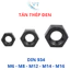 Tán Thép Đen, Đai Ốc, Ê Cu M6 M8 M10 M12 M14 M16 - Cấp Bền Cao Chịu Lực Khủng - Hàng Chuẩn Ren Mịn