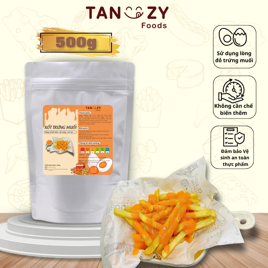 Xốt Trứng Muối Hoàng Kim Tanzy Foods 500g