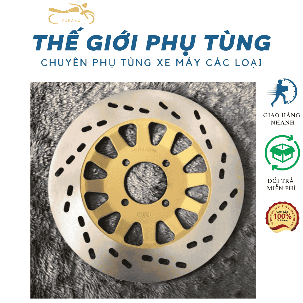 Đĩa Thắng Trước Xe Su Viva - Revo - Fx - Xì Po - RGV Hàng Cao Cấp