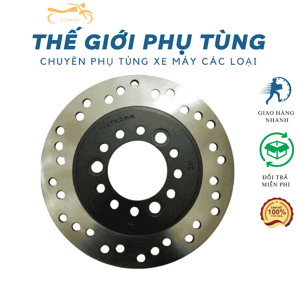 Đĩa Thắng Trước Xe Scr/Lead 110, Spacy 125 Hàng Cao Cấp