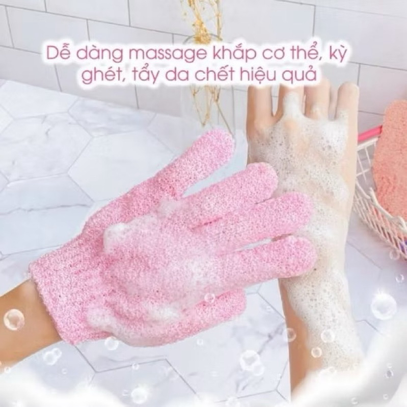 Găng Tay Tẩy Tế Bào Chết Jary Body Exfoliating Massage Gloves