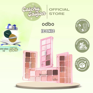 Bảng Phấn Mắt ODBO 10 Ô Iconic Nhũ Lì Nhỏ Gọn, Tone Lạnh Ấm 7g (OD2029)