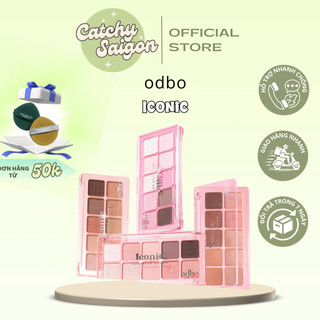 [ODBO] Bảng Phấn Mắt ODBO 10 Ô Iconic Nhũ Lì Nhỏ Gọn, Tone Lạnh Ấm 7g (OD2029)