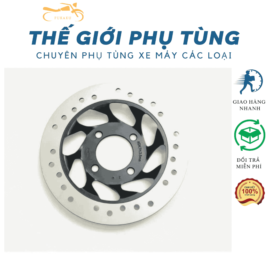Đĩa Thắng Trước Rs 4 Lỗ Hàng Cao Cấp
