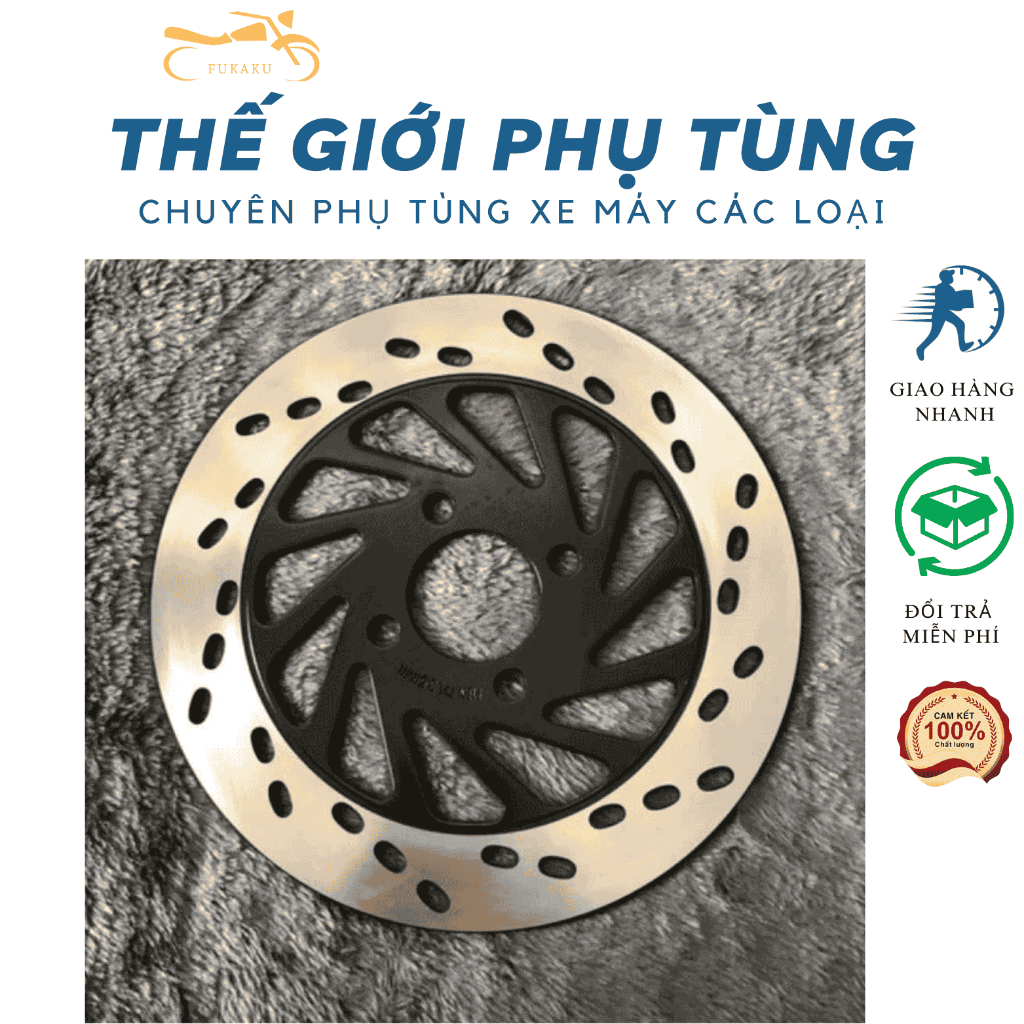 Đĩa Thắng Trước Xe Hayate, Viva-Fi, Axelo Hàng Cao Cấp