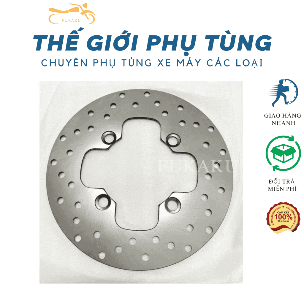 Đĩa Thắng Sau Cho Xe Exciter 135 Hàng Cao Cấp