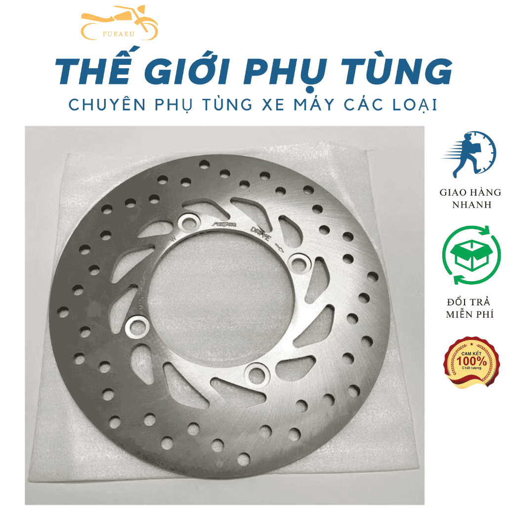 Đĩa Thắng Trước Và Sau Xe SH Ý/ SH Việt 125-150 Hàng Cao Cấp