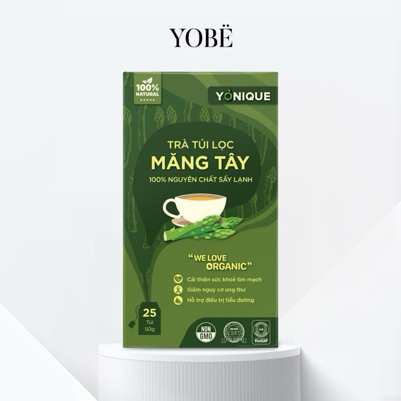 Trà Măng Tây Túi Lọc Cao Cấp (25 gói/50g) [CHÍNH HÃNG]