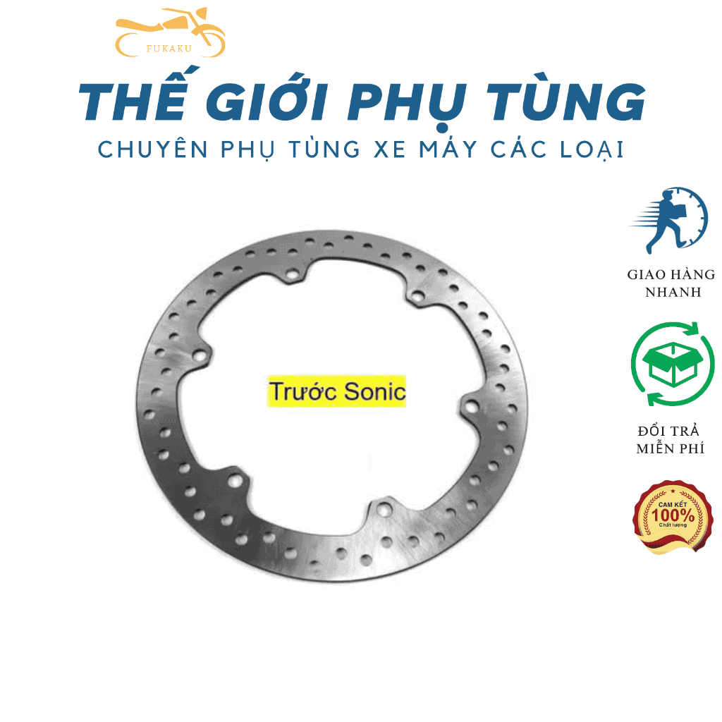 Đĩa Thắng Trước Và Sau Sonic 150 Hàng Cao Cấp