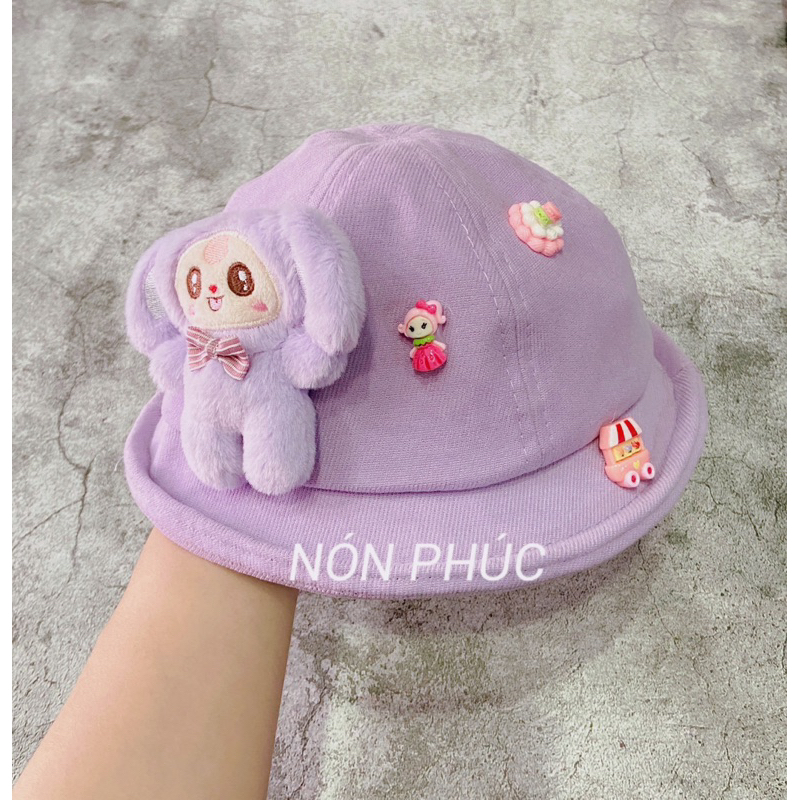 [ Bé 6 tháng- 2tuổi] MŨ LẬT VÀNH BABICHI CHO BÉ TRAI,GÁI SIZE NHÍ