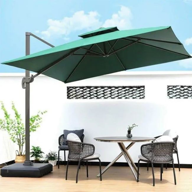 Ô lệch tâm hợp kim xoay 360 độ loại 3m x 3m nhập khẩu cao cấp đế hợp kim, đế nhựa đổ nước Chính Hãng