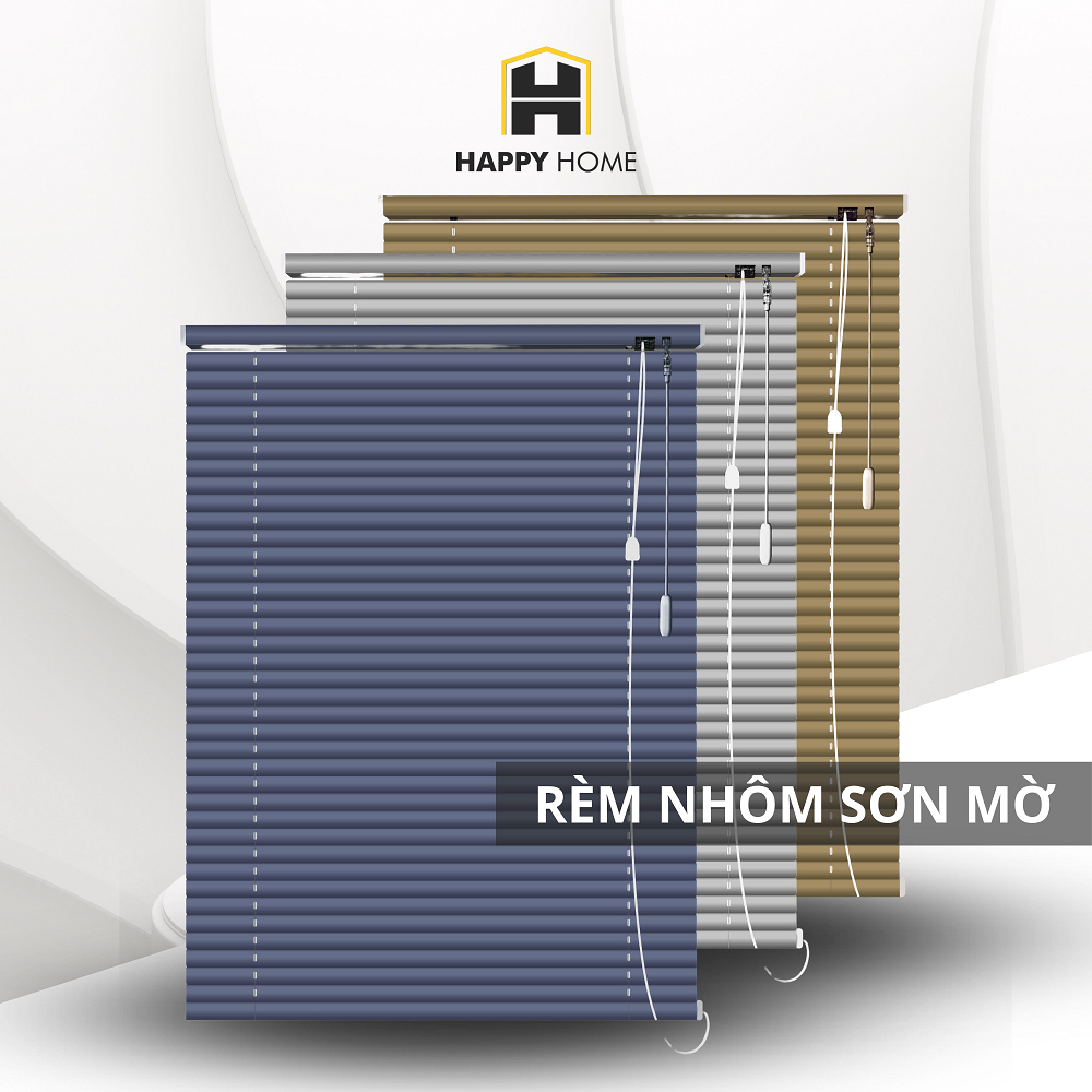 Rèm sáo nhôm sơn mờ - Rèm sáo ngang sang trọng (đặt theo số đo yêu cầu ...