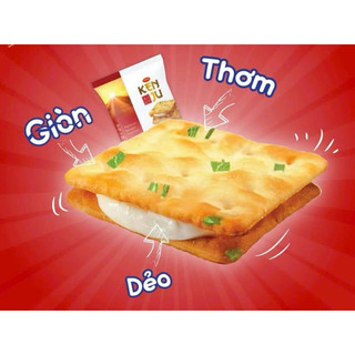 Bánh quy kenju vị hành kem dèo túi 186g
