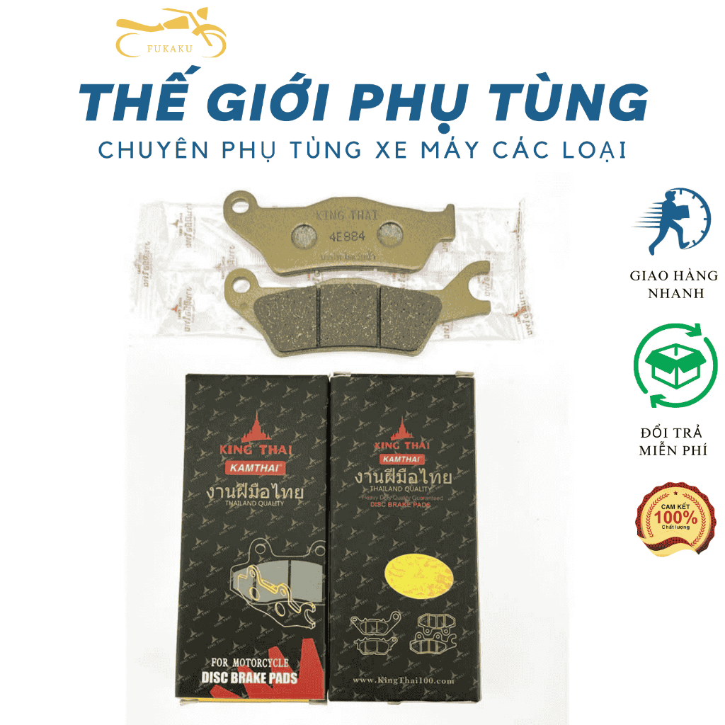 Bố Thắng Đĩa ( Phanh Đĩa ) Trước Và Sau Xe Raider 150, Satria 150 King Thai