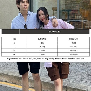 Áo Sơ Mi Kẻ Sọc Tay Dài Nam Nữ Hàn Quốc Local Brand Chất Liệu Oxford Form Rộng 3 Màu Xám, Hồng, Xanh cao cấp Avoacdo