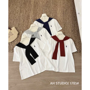 Áo phông thêu ngựa kèm khăn thuỷ thủ (60cm) 1785