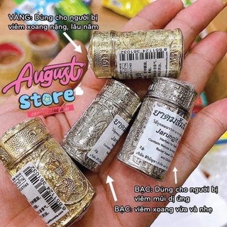 [ HÀNG CHUẨN THÁI ] Dầu Xoang Bạc -Vàng Jarungjit Inhalor Thái Lan - SHOP DẦU DOKRAK