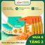 Combo 8 Túi Bánh Bông Lan Kisshu Bảo Ngọc Vị Thịt Nướng BBQ, Vị Sợi Gà, Bánh Ăn Sáng Tiện Lợi |