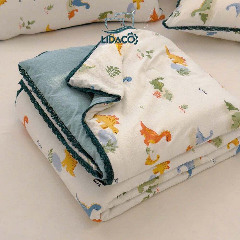 Ảnh Chăn hè cotton đũi chần bông LIDACO khổ rộng 2mx2m3 1