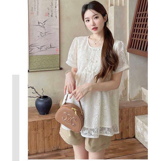 ÁO BẦU - CỘC TAY REN TRẮNG XINH ⚡Freeship⚡