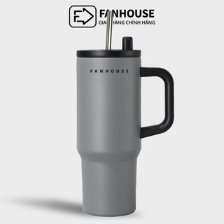 Ly giữ nhiệt Star inox 316 có ống hút inox 710ml Fan House cốc nước giữ nhiệt 16h có quai cầm