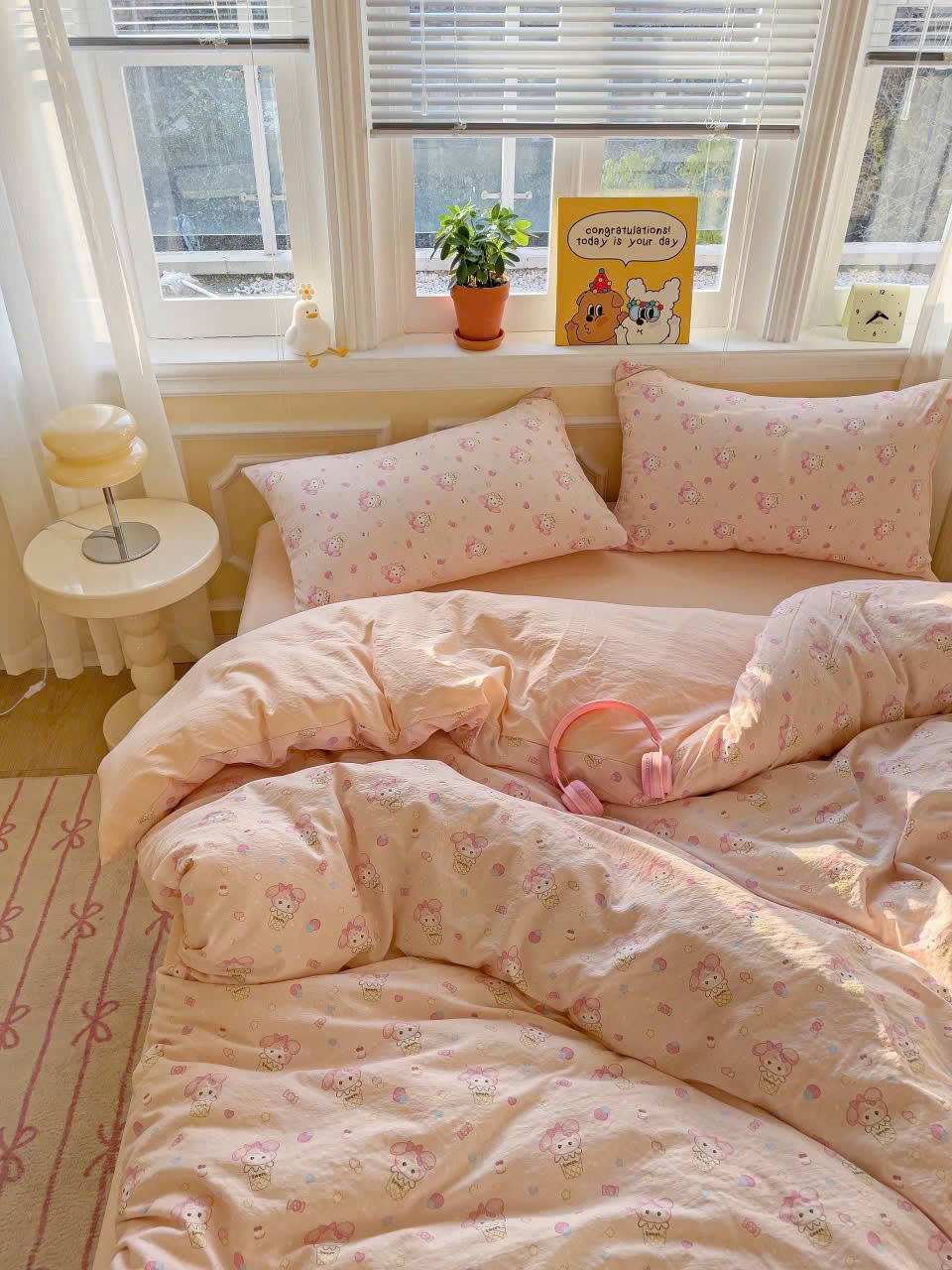 Ảnh Bộ vỏ chăn ga gối cotton Icy LIDACO sợi cotton mềm mại mát lạnh êm ái từng giấc ngủ 3
