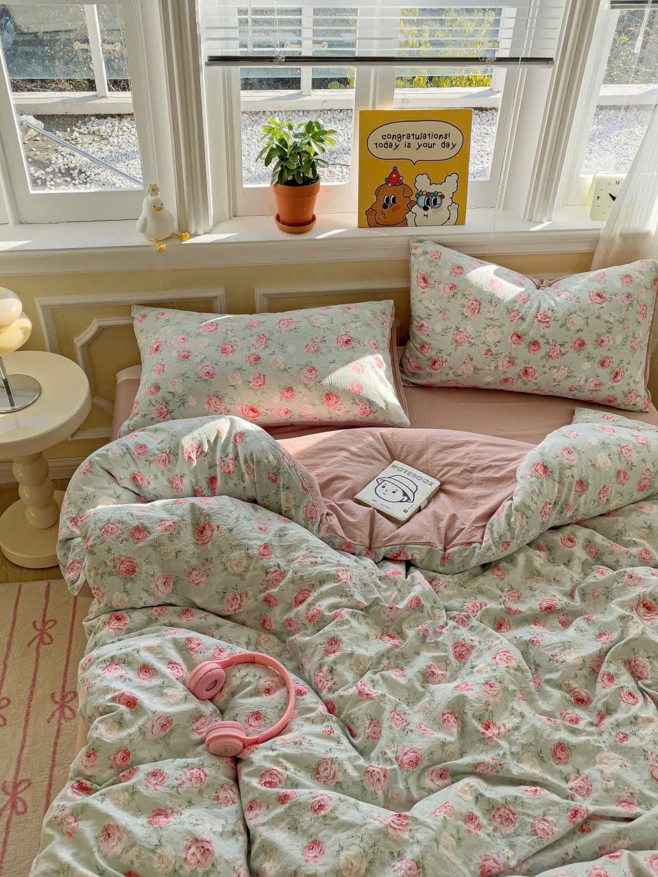 Ảnh Bộ vỏ chăn ga gối cotton Icy LIDACO sợi cotton mềm mại mát lạnh êm ái từng giấc ngủ 1