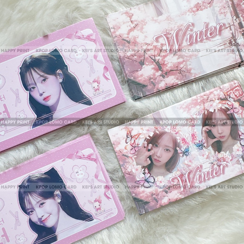 [GIÁ GOM 1 MẪU] Set 20 CÁI card des WINTER AESPA, thẻ ảnh thiết kế riêng