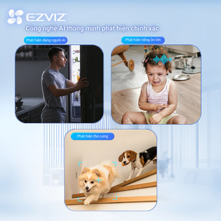 Camera WIFI EZVIZ C6c 8MP, Đàm thoại 2 chiều, Ghi hình màu ban đêm, Nhận dạng cử chỉ để gọi