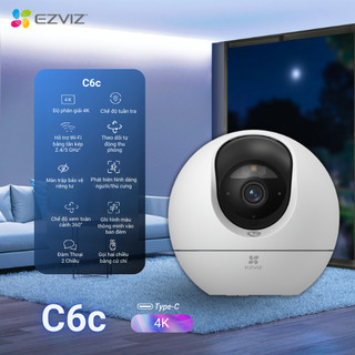 Camera WIFI EZVIZ C6c 8MP, Đàm thoại 2 chiều, Ghi hình màu ban đêm, Nhận dạng cử chỉ để gọi