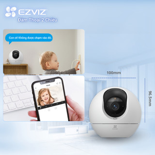 Camera WIFI EZVIZ C6c 8MP, Đàm thoại 2 chiều, Ghi hình màu ban đêm, Nhận dạng cử chỉ để gọi