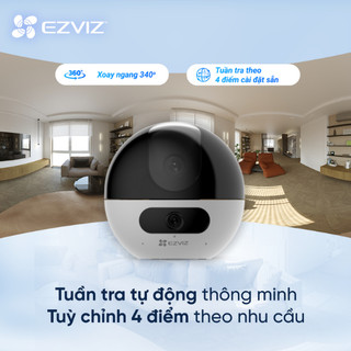 Camera WIFI Ống kính kép EZVIZ C7 4MP&4MP quay quét toàn cảnh, Báo động tuần tra, Nhận dạng cử chỉ để gọi điện Hai chều