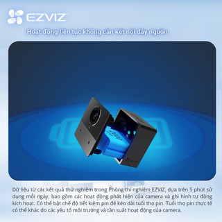 Camera WIFI EZVIZ CB2 Không Dây Pin Sạc 2000 mAh (Nâng Cấp từ BC2), Đầu Sạc Type-C
