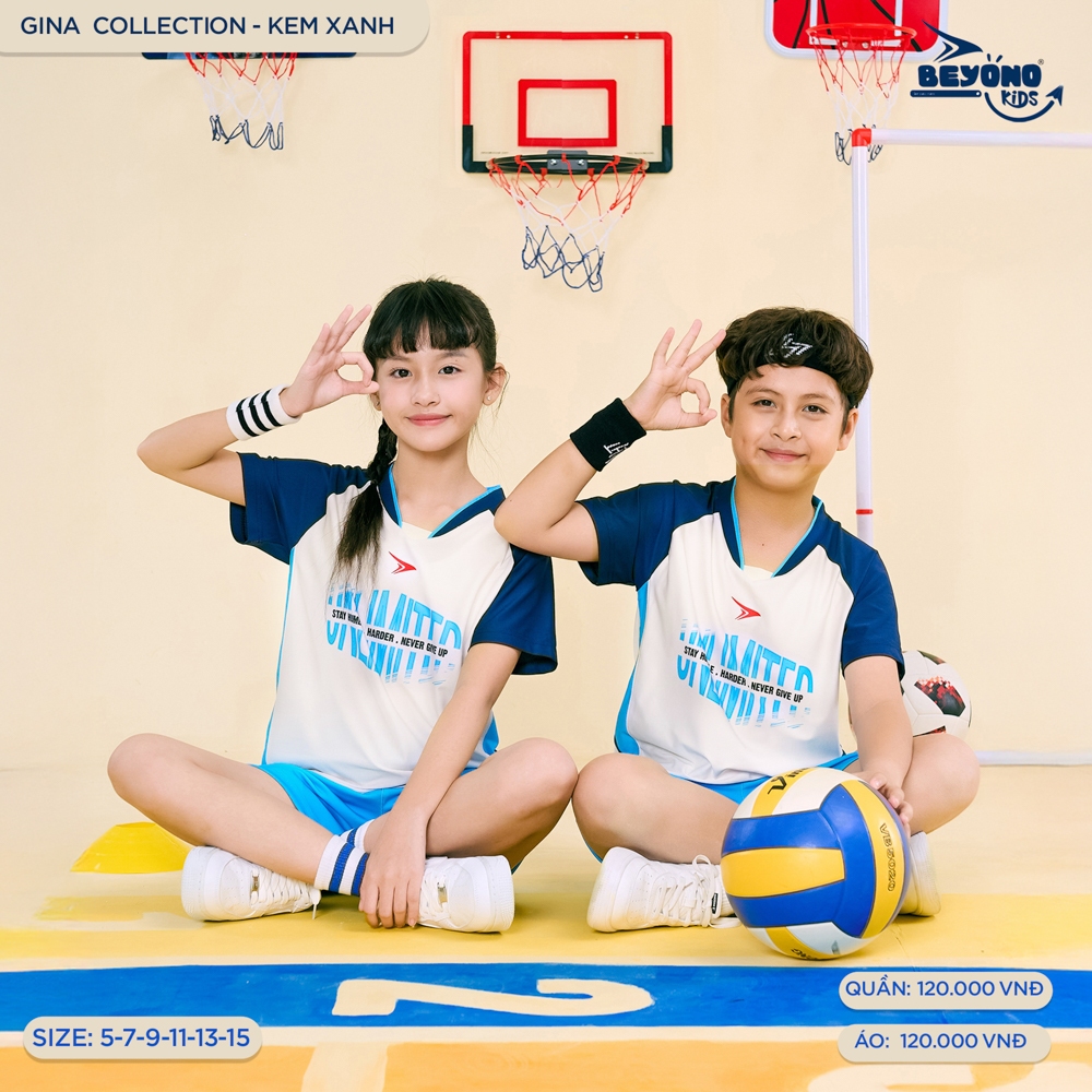 Áo Thể Thao Trẻ Em Mua Hè Cộc Tay Thoáng Mát, Siêu Nhẹ BEYONO SUNNY – GINA