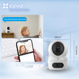Camera WIFI EZVIZ H7C 4MP & 4MP Ống kính kép liên kết thông minh, Quay quét toàn diện, Đàm thoại 2 chiều