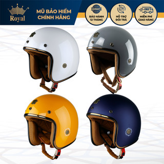 Mũ bảo hiểm xe máy 3/4 Royal M20c tháo rời được lót nhiều size L XL XXL cho nam nữ đi xe máy