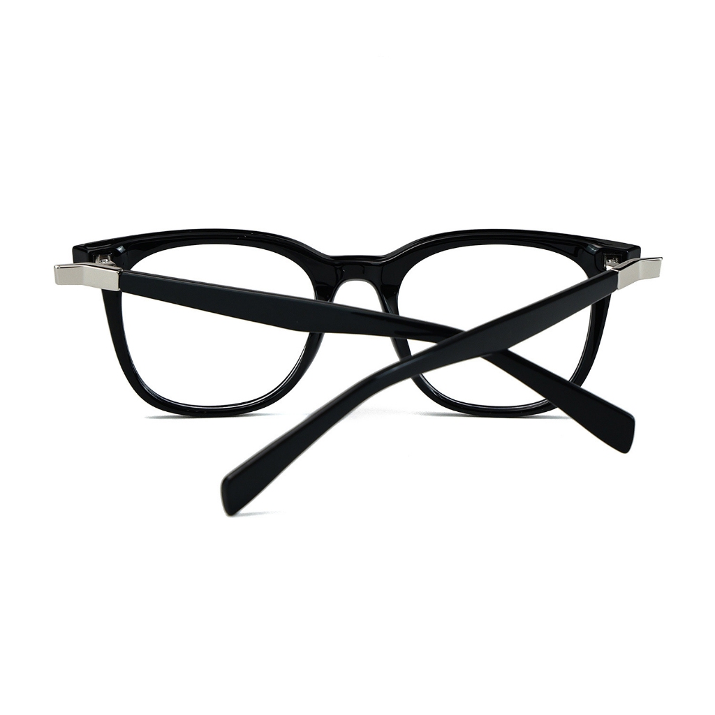 Ảnh Gọng kính cận thời trang nam nữ ANDU EYEWEAR dáng vuông chống tia UV nhựa cốt kim loại - 9146 3